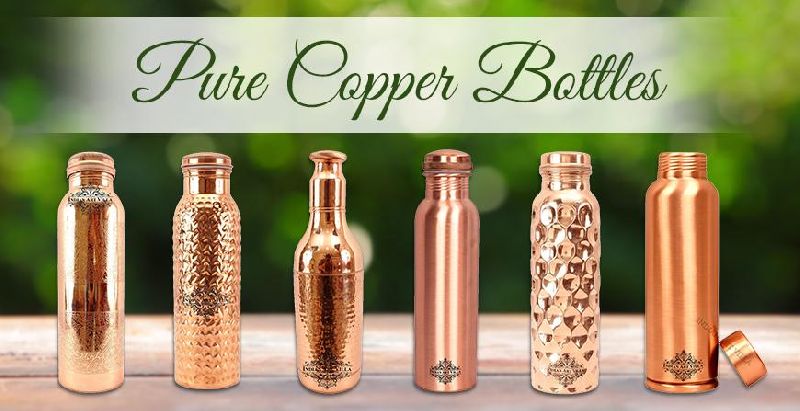 Plain copper water bottle, Feature : Durable, Hard Structure