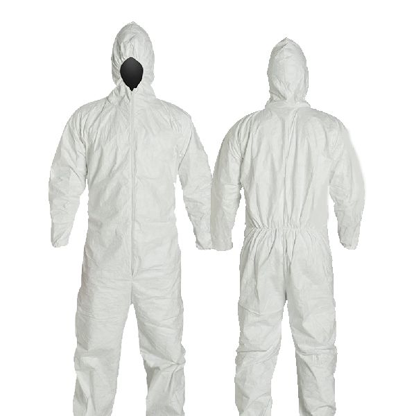 PPE Safety Coverall Without Tapping, Color : White
