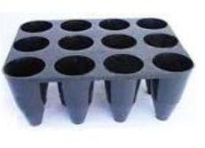Conical Polished Plastic Root Trainer, for Growing Plant Seedling, Color : Black, Grey