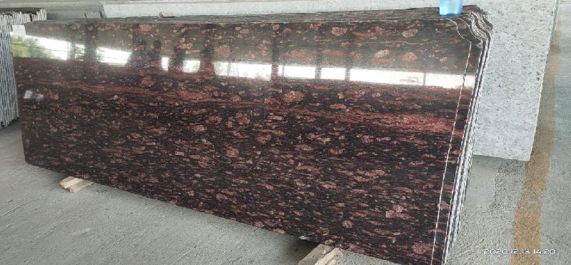 Rectangular Brazil Brown Granite Slabs, for Staircases, Kitchen Countertops, Flooring, Width : 2-3 Feet