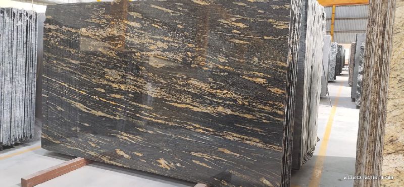 Rectangular Pigeon Gold Granite Slabs, for Staircases, Kitchen Countertops, Flooring, Width : 2-3 Feet