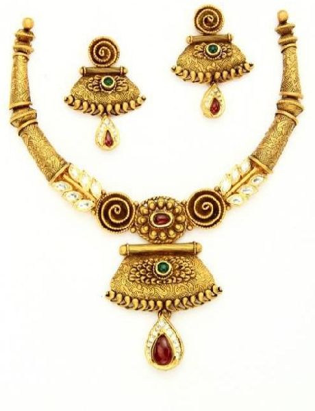 65gm 22kt Antique Gold Necklace, Feature : Hand made