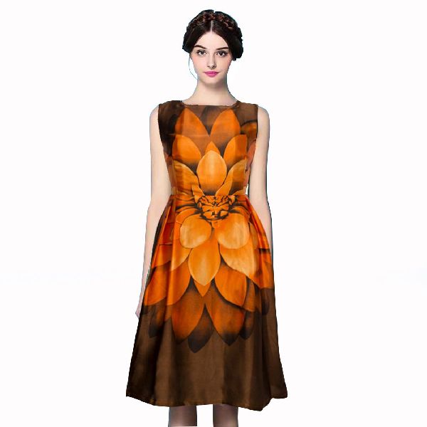 Liza Orange Dresses