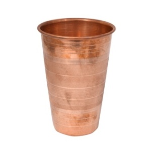 Round Lined Copper Glass, Color : Copper-brown