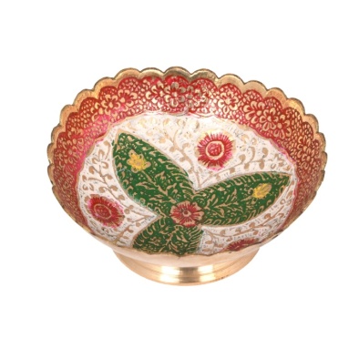 Flower Brass Bowl