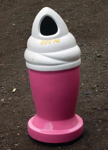 Ice Cream Shaped FRP Dustbin, Size : 3 Feet