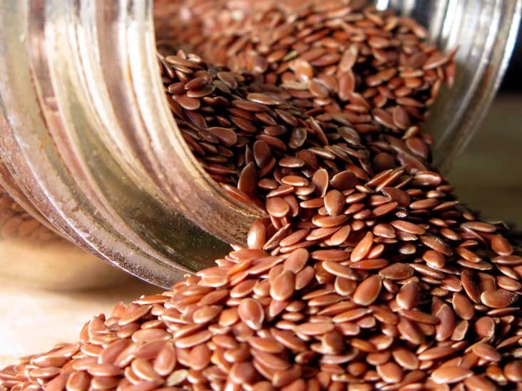 Organic Flax Seeds, Color : Brown