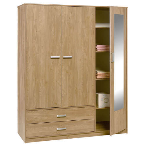 Hard Structure Polished Wooden Dressing Almirah, Color : Multicolor
