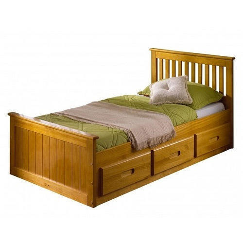 Rectangular Wooden Single Bed, for Home, Hotel, Feature : Easy To Place, High Strength, Quality Tested