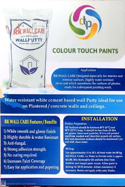wall care putty