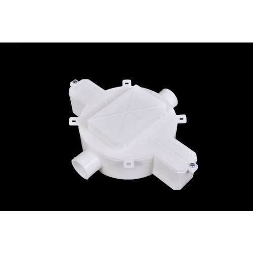 Round Matte PVC Junction Box, for Electrical Fitting, Certification : ISI Certified