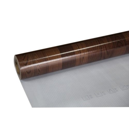Laminated PVC Flooring Roll, Color : Brown