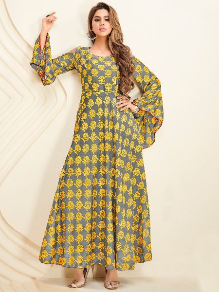 Rayon Long Kurtis