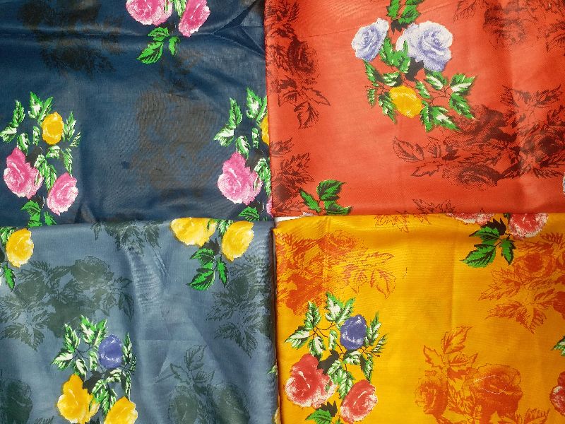 Rayon printed fabric, for Making Garments, Width : 44inch