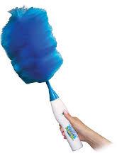 Electric Feather Spin Duster, for Cleaning Purpose, Pattern : Plain