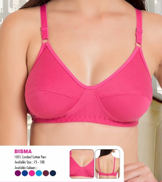 Ladies Cotton Lycra Bra, Size: 30 To 40, Plain at Rs 65/piece in