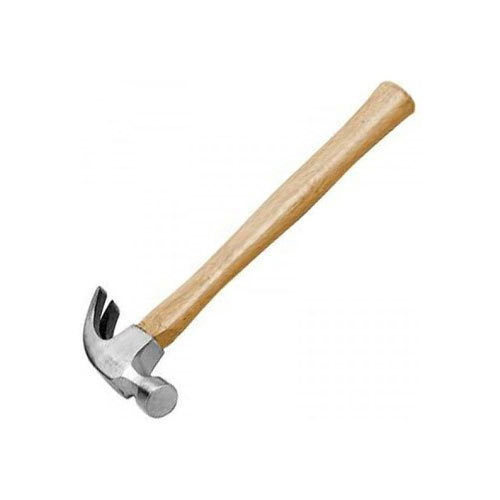 Wooden Handle Polished Iron Claw Hammer