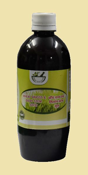 Wheat grass and Giloy stem juice, Certification : Fssai
