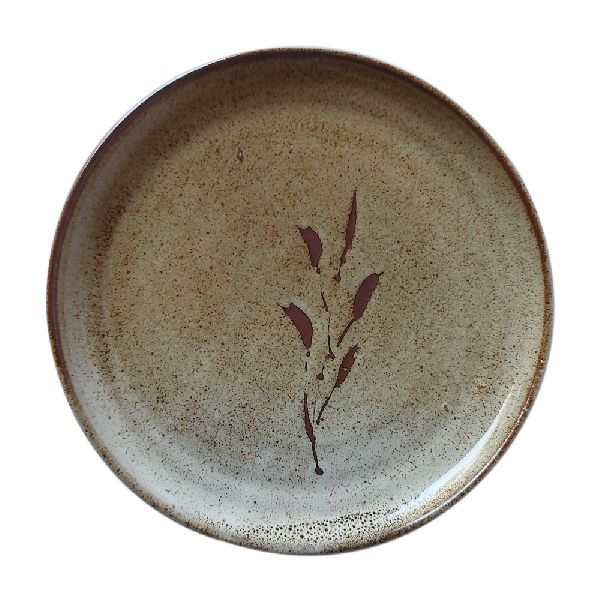 10 Inch Brown Leaf Plate