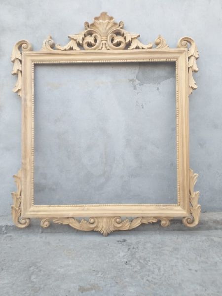 Rectangular Polished wooden mirror frame, for Home, Hotel, Office, Size : Multisize