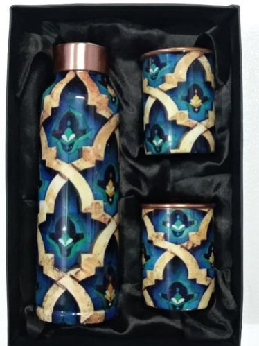 Copper Bottle Glass Gift Set
