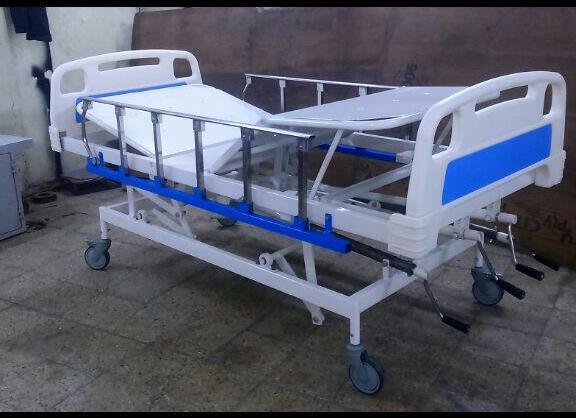 Rectangular Mild Steel Polished Five Function ICU Bed, for Hospital, Folding Style : Foldable