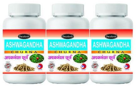 Dwarkesh Ashwagandha Herbal Churna, Packaging Type : Bottle