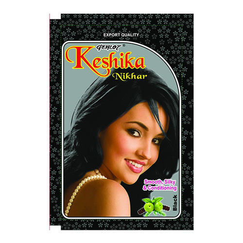 Keshika Nikhar Black Hair Color, for Parlour, Personal, Form : Powder