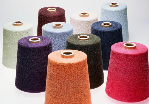 Cotton Dyed Yarns, For Textile Industry, Packaging Type : Roll