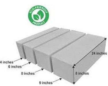 Rectangle Cement Blocks, for Construction, Size : 12 In. X 4 In. X 2 In.