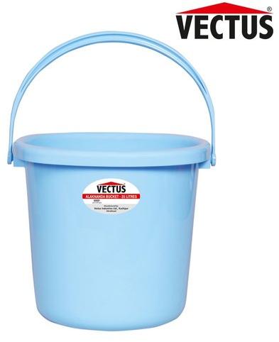 Plain Plastic Bucket, Color : Blue