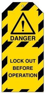 Warning Tags, Size : 2 X 5 inch
