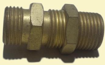 Brass Bulkhead Union, for Pipe Fittings, Color : Golden