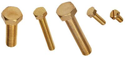 Round Brass Bolts, for Fittings, Grade : ANSI