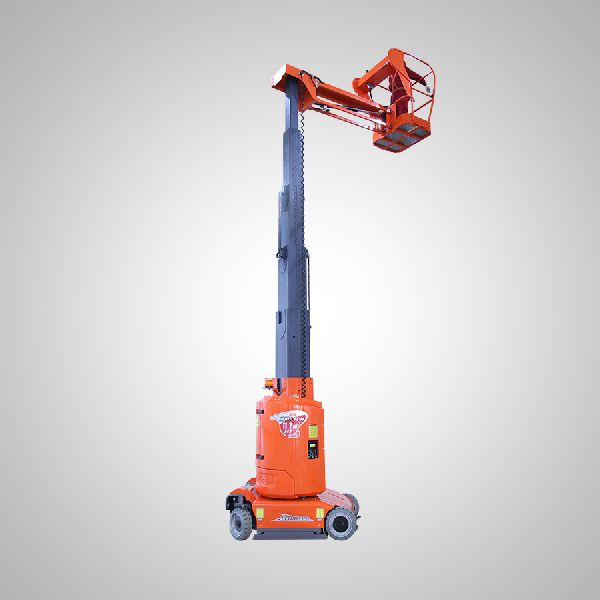 Mast Boom Lift – Wheeled, Power : Electric