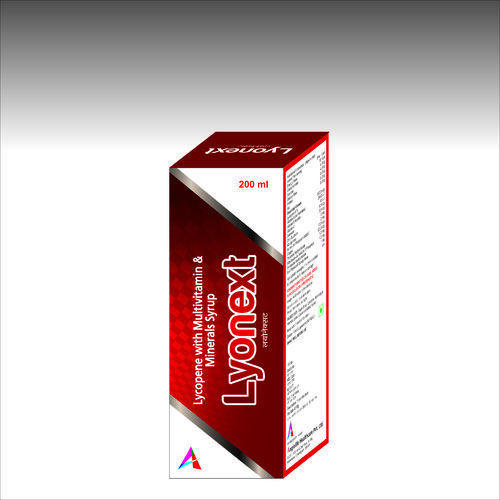 Lyonext Lycopene 1000mcg Multivitamin Syrup, Packaging Type : Bottle