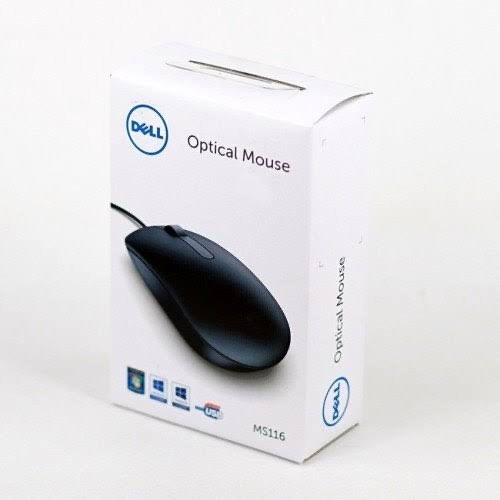 Dell Wired Mouse, Color : Black