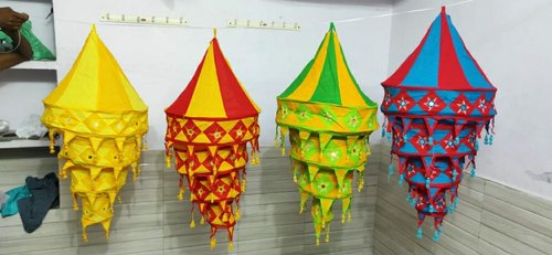 Pita Shree Cotton 3 Step Diwali Lantern, Size : 12*12*24 Inches