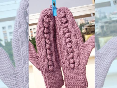 Hand gloves, Color : PINK