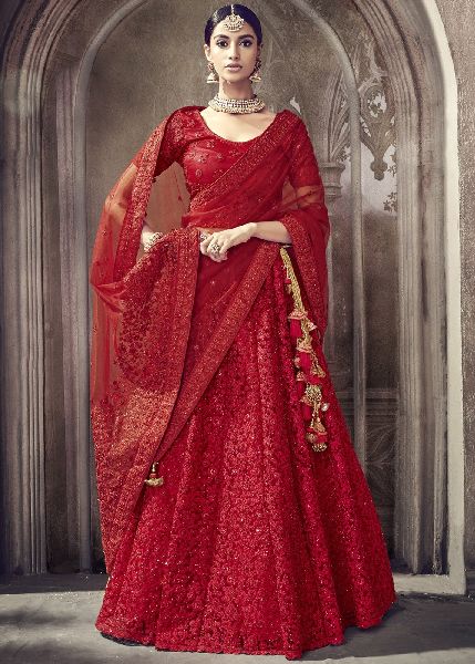 Net bridal clearance lehenga designs