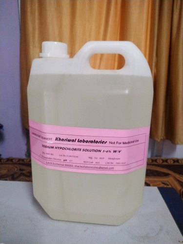 Sodium Hypochlorite Solution, Purity : 5-6% availableChlorine