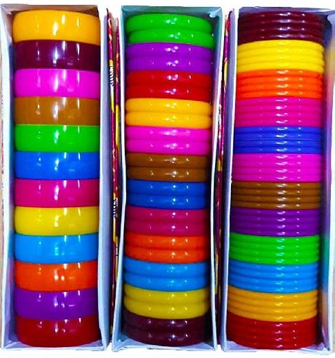 Polished Plain Multicolour Plastic Bangles, Dimension : 2inch, 3inch, 4.5inch, 4inch