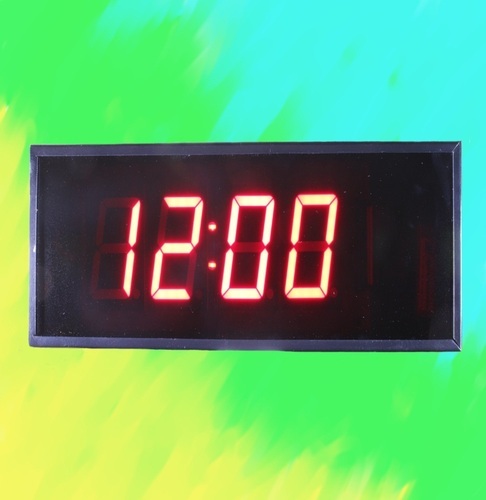 ION Metal Standalone Digital Clock, Color : Black