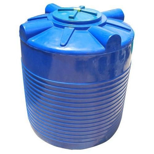 Round Coated FRP Water Tank, Color : Blue