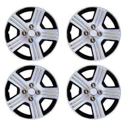 Polished Metal Car Wheel Cover, Color : White