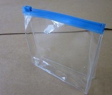 PLastic Transparent Zipper Pouch, for Food Industry, Pattern : Plain