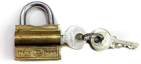 Brass Security Lock, for Used in Home, Office, Color : Brown