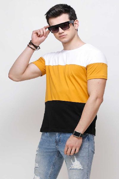 HALF SLEEVES DESIGNER T-SHIRT 14.2, Size : M, XL, XXL