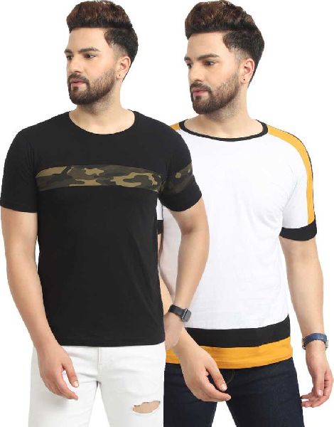 HALF SLEEVES DESIGNER T-SHIRT 18.1, Size : M, XL, XXL