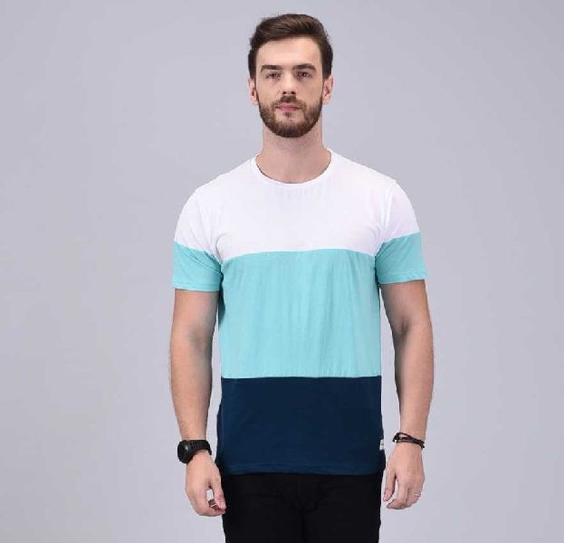 Cotton HALF SLEEVES DESIGNER T-SHIRT14.1, Size : M, XL, XXL